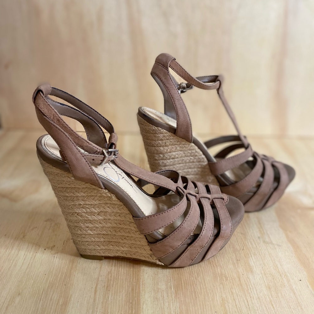 Jessica Simpson Tan Platforms
